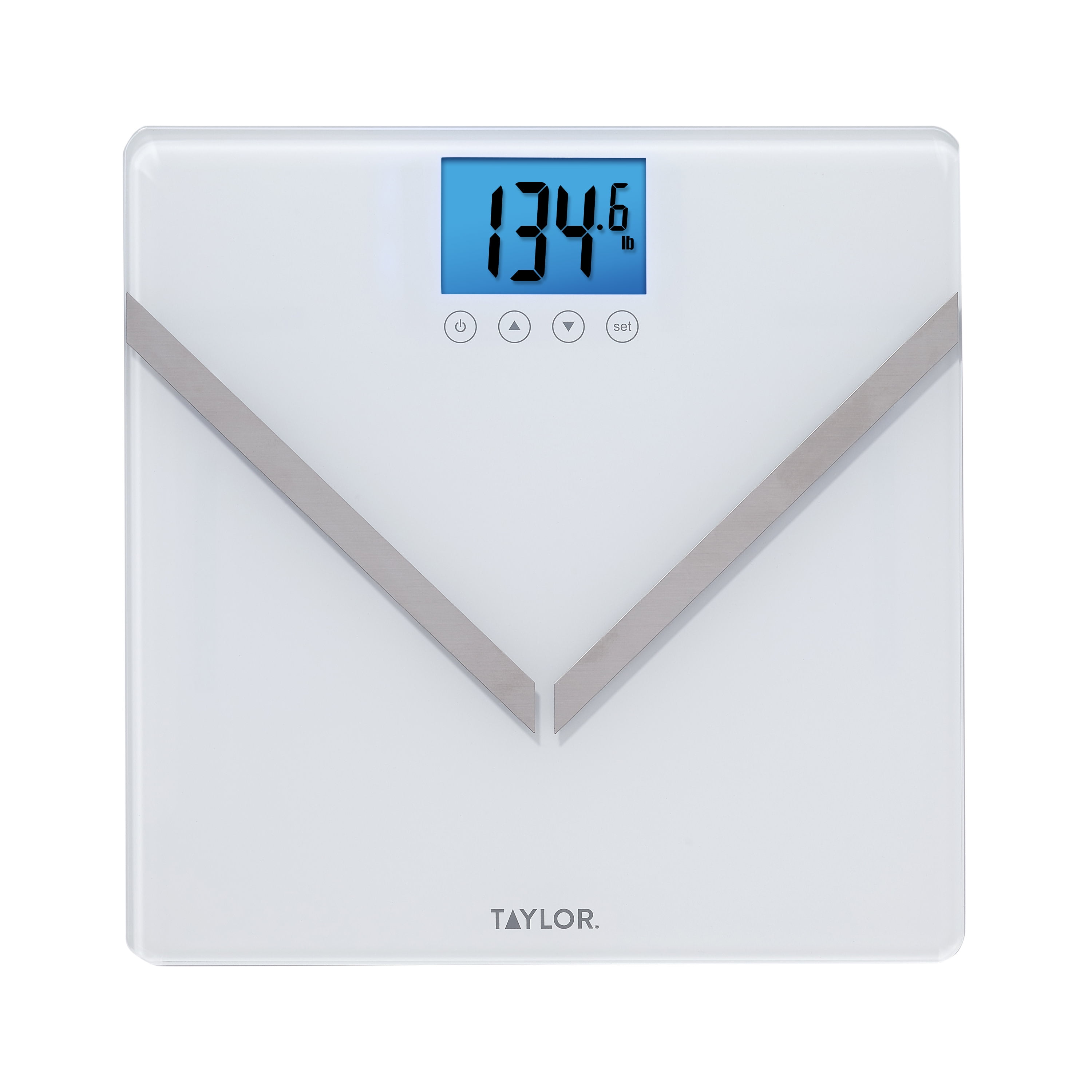 White Glass Digital Body Composition Bathroom Scale