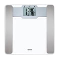 thumbnail image 1 of Taylor Digital Body Composition Bathroom Scale – 11.8" Tempered Glass Platform, 400 lb Capacity Weight Monitor with Athlete Mode, 6 User Recognition & Body Analysis Features (Clear), 1 of 5