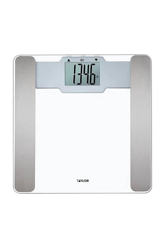 Digital Body Composition Bathroom Scale – 11.8" Tempered Glass Platform, 400 lb Capacity Weight Monitor with Athlete Mode, 6 User Recognition & Body Analysis Features (Clear)