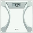 thumbnail image 1 of Taylor Digital Clear Glass Bathroom Scale with Unique Curved Design, 1 of 7
