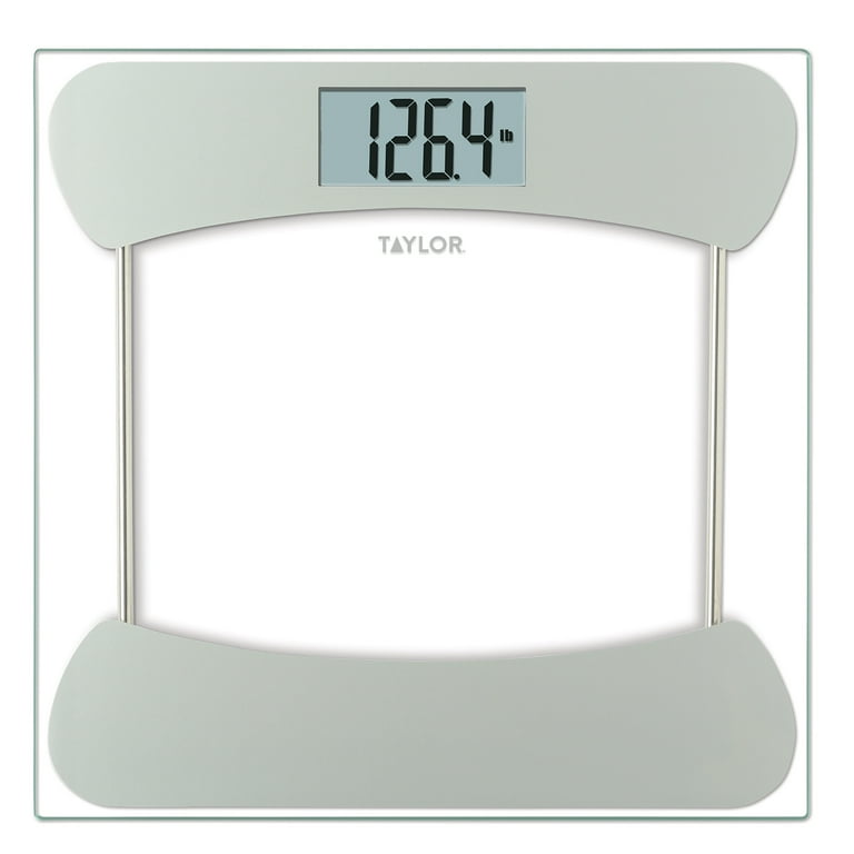 Taylor 350 lb Digital Bathroom Scale White/Gray - Ace Hardware