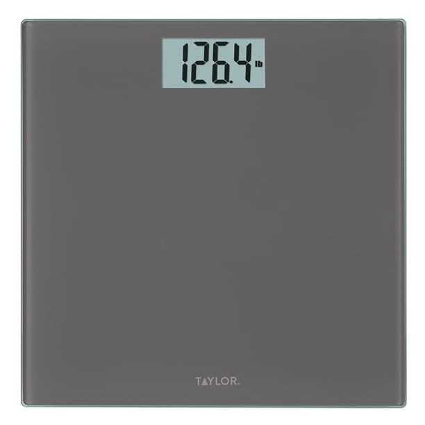 Taylor Digital Glass Bathroom Scale with Charcoal Finish - Walmart.com