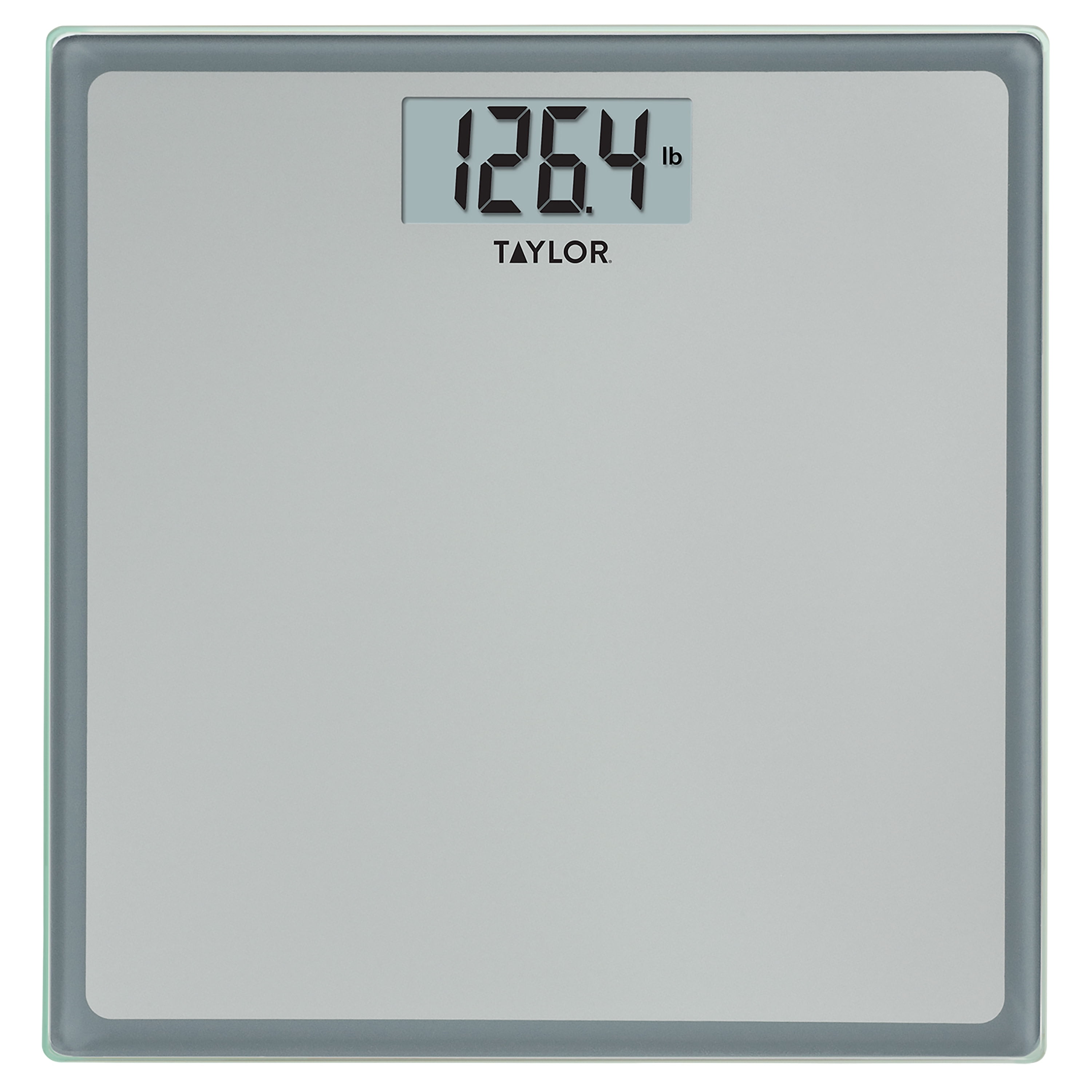 Taylor Digital Bathroom Talking Scale, 5 Languages, Scales Body Weight, White Scale Clear Glass Stainless Steel Accents, 440lb Capacity, Clear