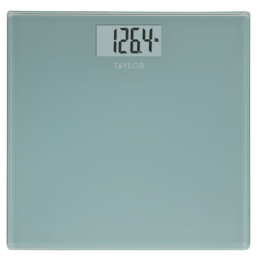 Taylor Digital Glass Bathroom Scale with Spa Blue Finish