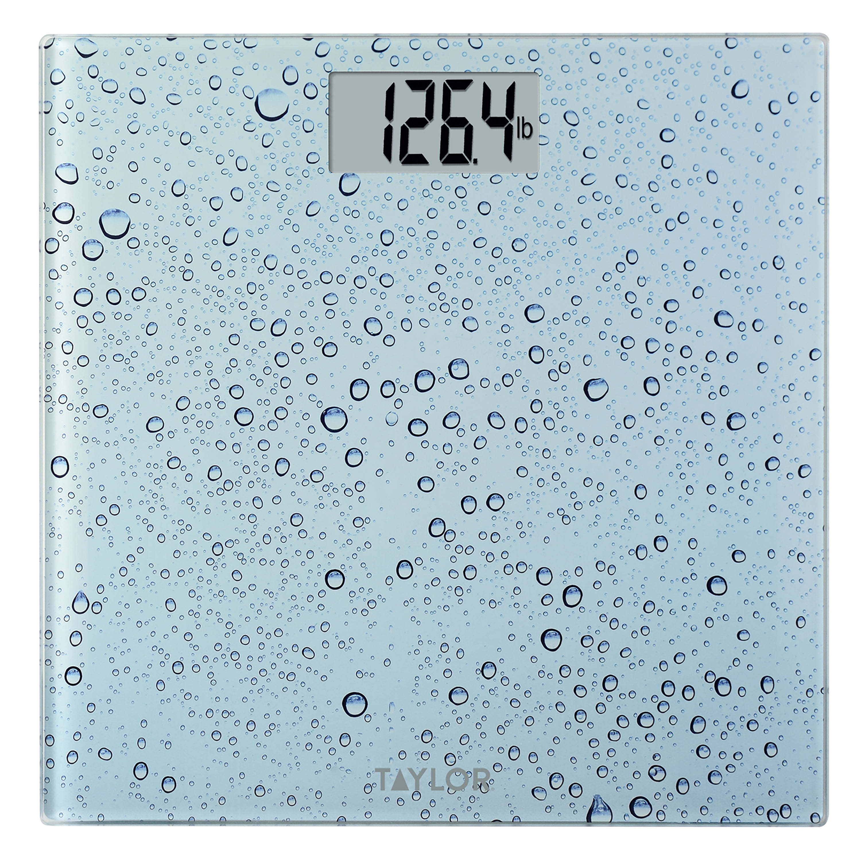 Digital Glass Bathroom Scale with Spa Blue - Taylor