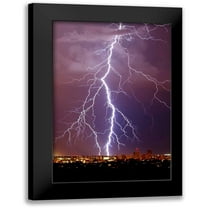 Taylor, Douglas 11x14 Black Modern Framed Museum Art Print Titled - Lightning Portrait