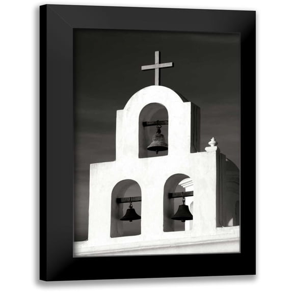 Taylor, Douglas 11x14 Black Modern Framed Museum Art Print Titled - Mission Bells II BW