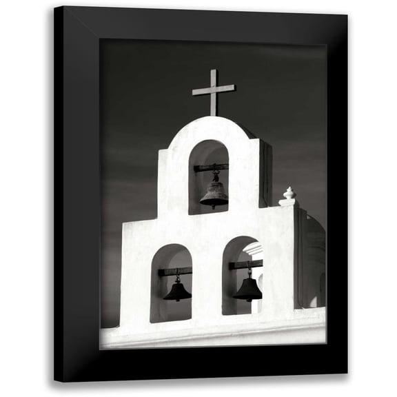 Taylor, Douglas 11x14 Black Modern Framed Museum Art Print Titled - Mission Bells II BW