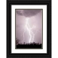 thumbnail image 1 of Taylor, Douglas 11x14 Black Ornate Wood Framed with Double Matting Museum Art Print Titled - Dancing Lightning, 1 of 4