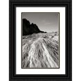 thumbnail image 1 of Taylor, Douglas 11x14 Black Ornate Wood Framed with Double Matting Museum Art Print Titled - Fiery Sandstone BW, 1 of 4