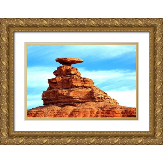 Taylor, Douglas 14x11 Gold Ornate Wood Framed with Double Matting Museum Art Print Titled - Mexican Hat