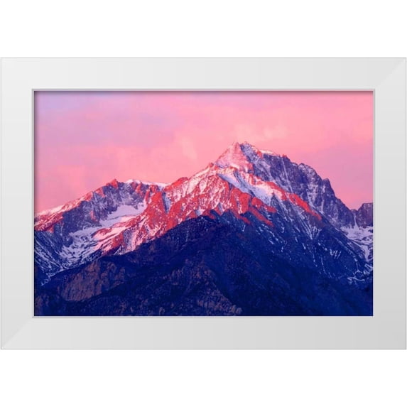 Taylor, Douglas 14x11 White Modern Wood Framed Museum Art Print Titled - Mt. Williamson Sunrise