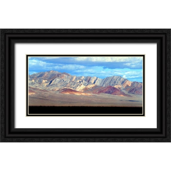 Taylor, Douglas 14x9 Black Ornate Wood Framed with Double Matting Museum Art Print Titled - Bare Mountain I