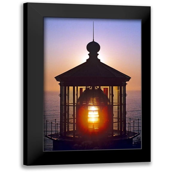 Taylor, Douglas 17x24 Black Modern Framed Museum Art Print Titled - Cape Meares Lighthouse