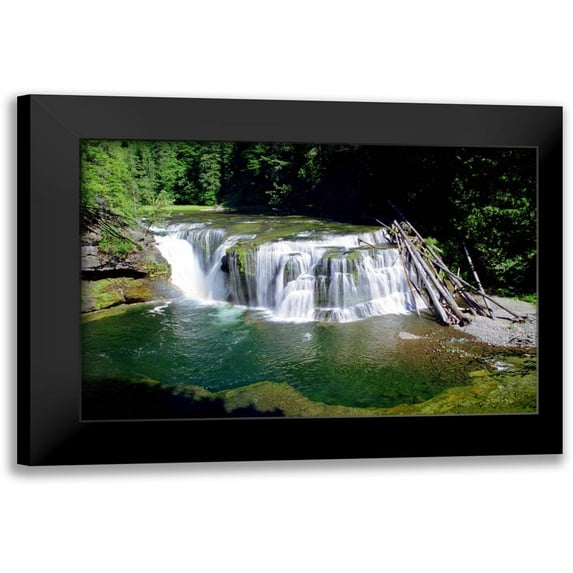 Taylor, Douglas 18x13 Black Modern Framed Museum Art Print Titled - Lewis River Lower Falls
