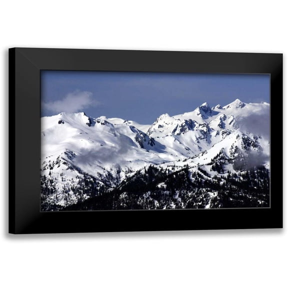 Taylor, Douglas 18x13 Black Modern Framed Museum Art Print Titled - Snowy Olympic Mountains