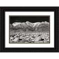 thumbnail image 1 of Taylor, Douglas 18x13 Black Ornate Wood Framed with Double Matting Museum Art Print Titled - Sierra Nevada Mountains II BW, 1 of 4