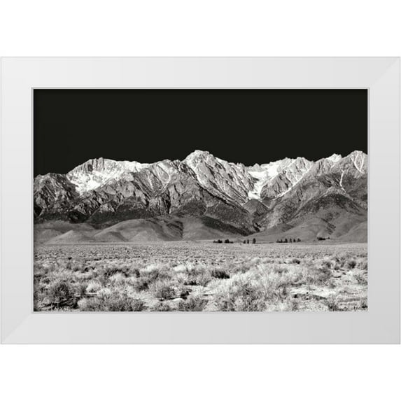 Taylor, Douglas 18x13 White Modern Wood Framed Museum Art Print Titled - Sierra Nevada Mountains I BW