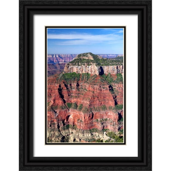 Taylor, Douglas 23x32 Black Ornate Wood Framed with Double Matting Museum Art Print Titled - Oza Butte Portrait