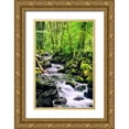 thumbnail image 1 of Taylor, Douglas 23x32 Gold Ornate Wood Framed with Double Matting Museum Art Print Titled - Snowmelt, 1 of 4