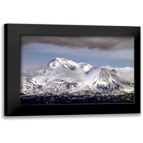 Taylor, Douglas 24x17 Black Modern Framed Museum Art Print Titled - Mt. Shasta Winter