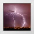 thumbnail image 1 of Taylor, Douglas 26x26 White Modern Wood Framed Museum Art Print Titled - Urban Lightning I, 1 of 4
