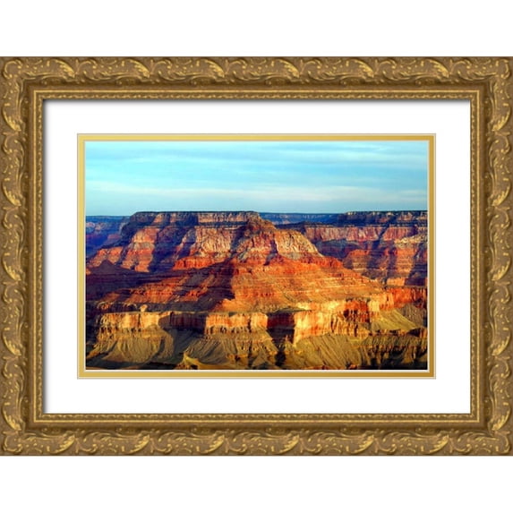 Taylor, Douglas 32x23 Gold Ornate Wood Framed with Double Matting Museum Art Print Titled - Grand Canyon Dawn I