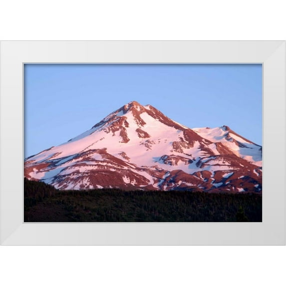 Taylor, Douglas 32x23 White Modern Wood Framed Museum Art Print Titled - Shasta Sunset I