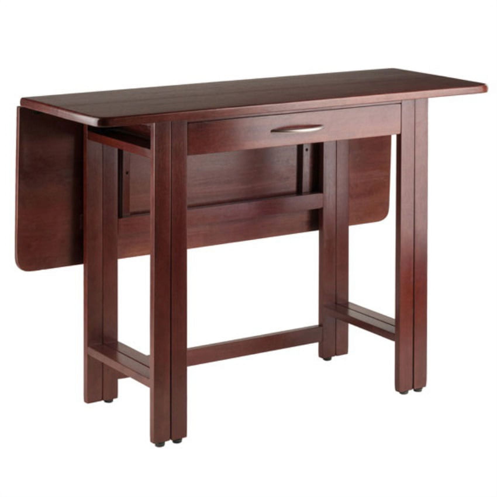 Walnut 41.73'' Extendable Solid Wood Dining Table