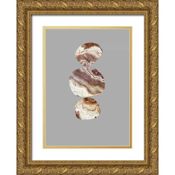 Taylor, Evangeline 11x14 Gold Ornate Wood Framed with Double Matting Museum Art Print Titled - Cut Stone