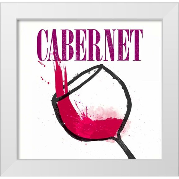 Taylor, Evangeline 12x12 White Modern Wood Framed Museum Art Print Titled - Artist Series Wine 4