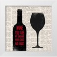 thumbnail image 1 of Taylor, Evangeline 12x12 White Modern Wood Framed Museum Art Print Titled - Wine Lino Print 2, 1 of 4