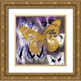 thumbnail image 1 of Taylor, Evangeline 15x15 Gold Ornate Wood Framed with Double Matting Museum Art Print Titled - Raining Butterflies 2, 1 of 4