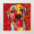 thumbnail image 1 of Taylor, Evangeline 26x26 White Modern Wood Framed Museum Art Print Titled - Happiest Lab!, 1 of 4