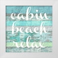 thumbnail image 1 of Taylor, Evangeline 26x26 White Modern Wood Framed Museum Art Print Titled - lake words 2, 1 of 4