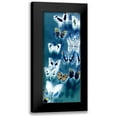 thumbnail image 1 of Taylor, Evangeline 8x14 Black Modern Framed Museum Art Print Titled - Morccan Blue Butterflies 1, 1 of 5