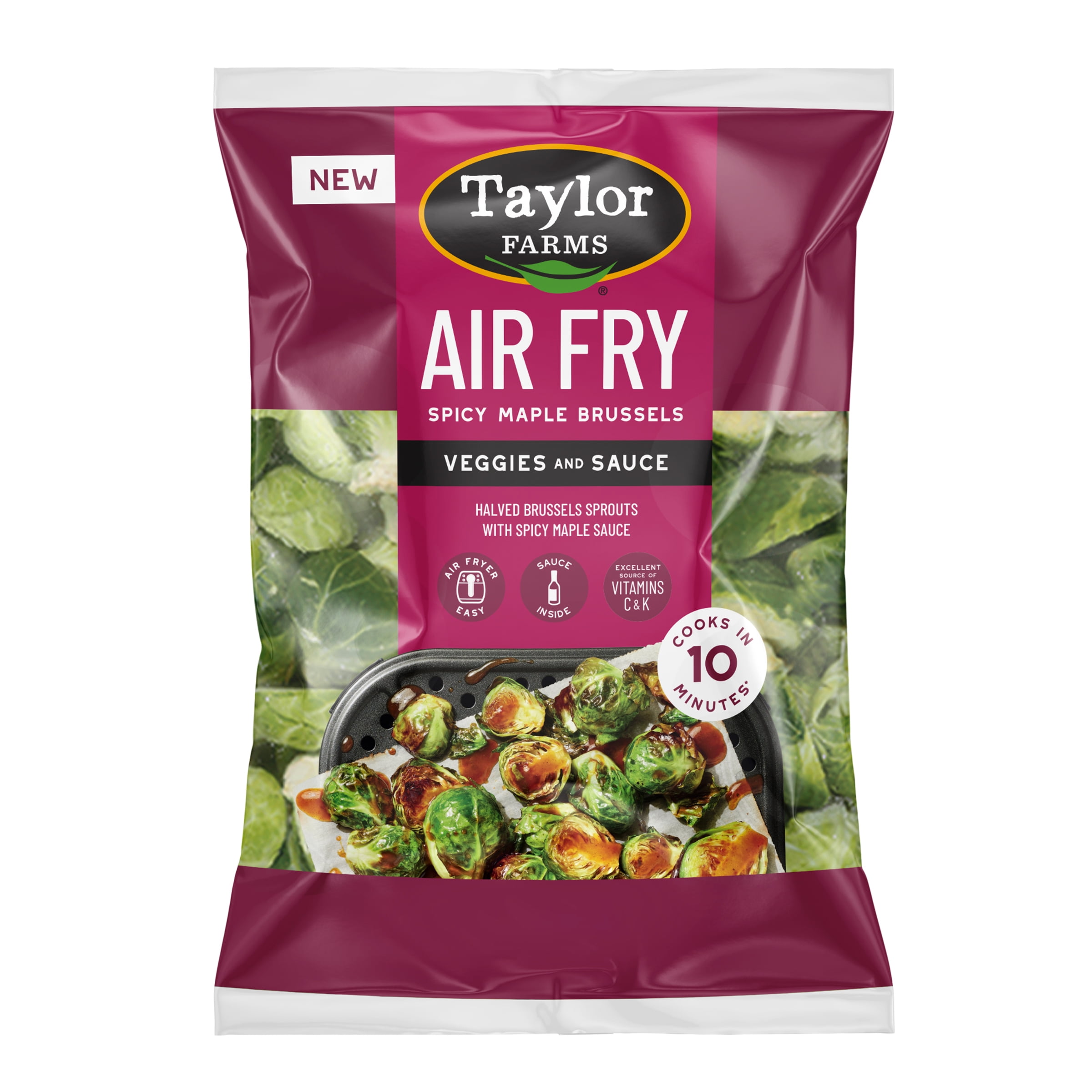 Taylor Farms Air Fry Spicy Maple Brussels, 12 oz, Fresh