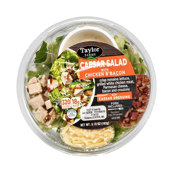 Taylor Farms Caesar Salad with Bacon and Chicken, 5.75 oz (Fresh)