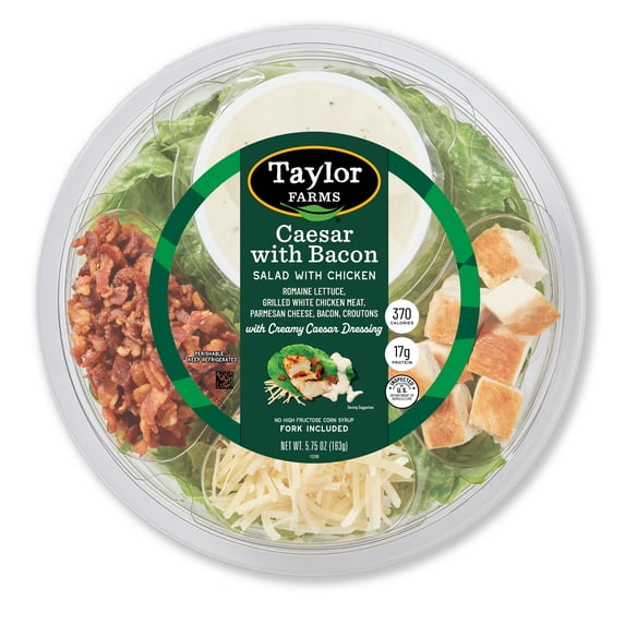 Taylor Farms Caesar Salad with Bacon and Chicken, 5.75 oz (Fresh)