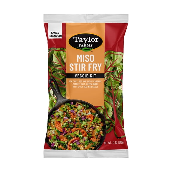 Taylor Farms Miso Stir Fry Veggie Kit, 12 oz, Fresh
