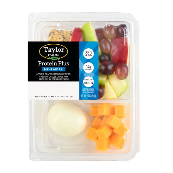 Taylor Farms Protein Plus Mini Meal Snack Tray with Fresh Fruit 7.5 oz