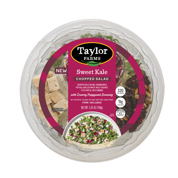 Taylor Farms Sweet Kale Chopped Salad Bowl, 5.25 oz (Fresh)