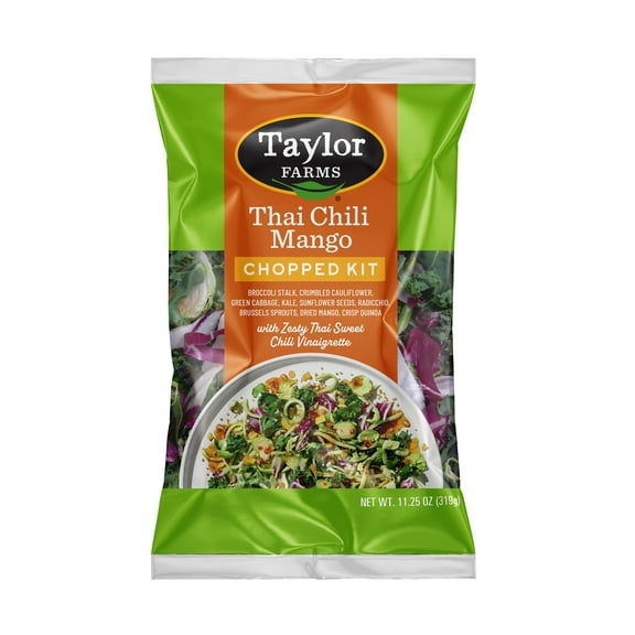 Taylor Farms Thai Chili Mango Chopped Salad Kit, 11.25 oz Bag, Fresh