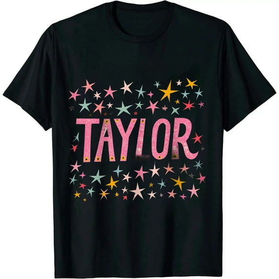 Taylor First Name Girl Vintage Style 70s Personalized Retro T-Shirt