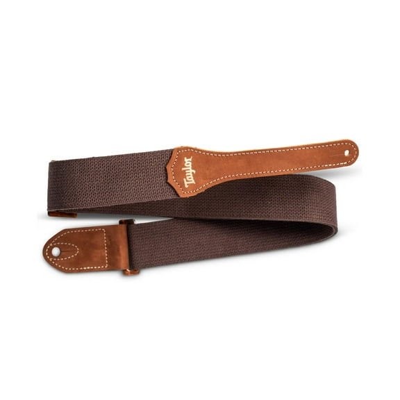 Taylor GS Mini Guitar Strap - Chocolate, 2" Cotton