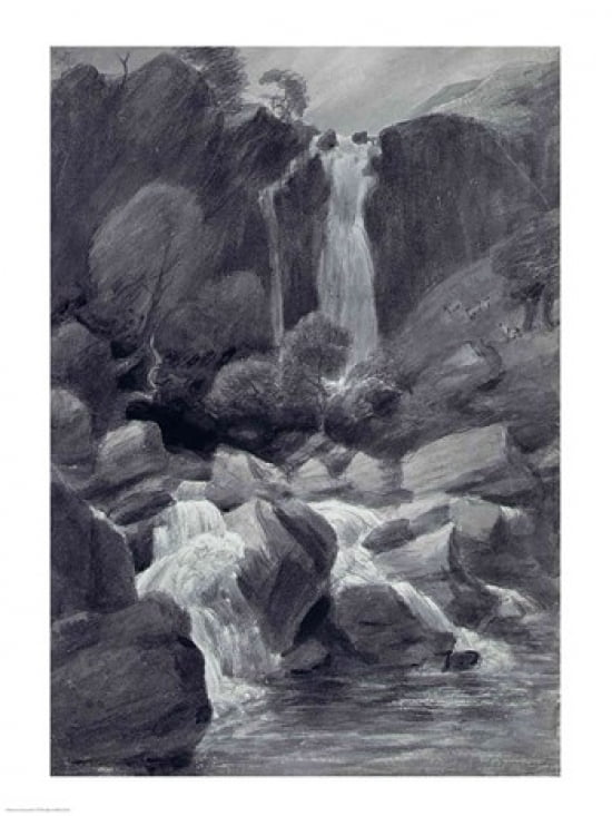 Taylor Ghyll Sty Head Borrowdale 1806 Canvas Art - John Constable (18 x 24)