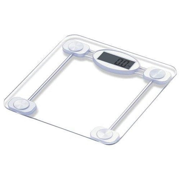 Taylor Glass Bathroom Scale Digital - LCD Display, 400 lb Capacity - Clear, Single Piece Residential Use, Standard Application