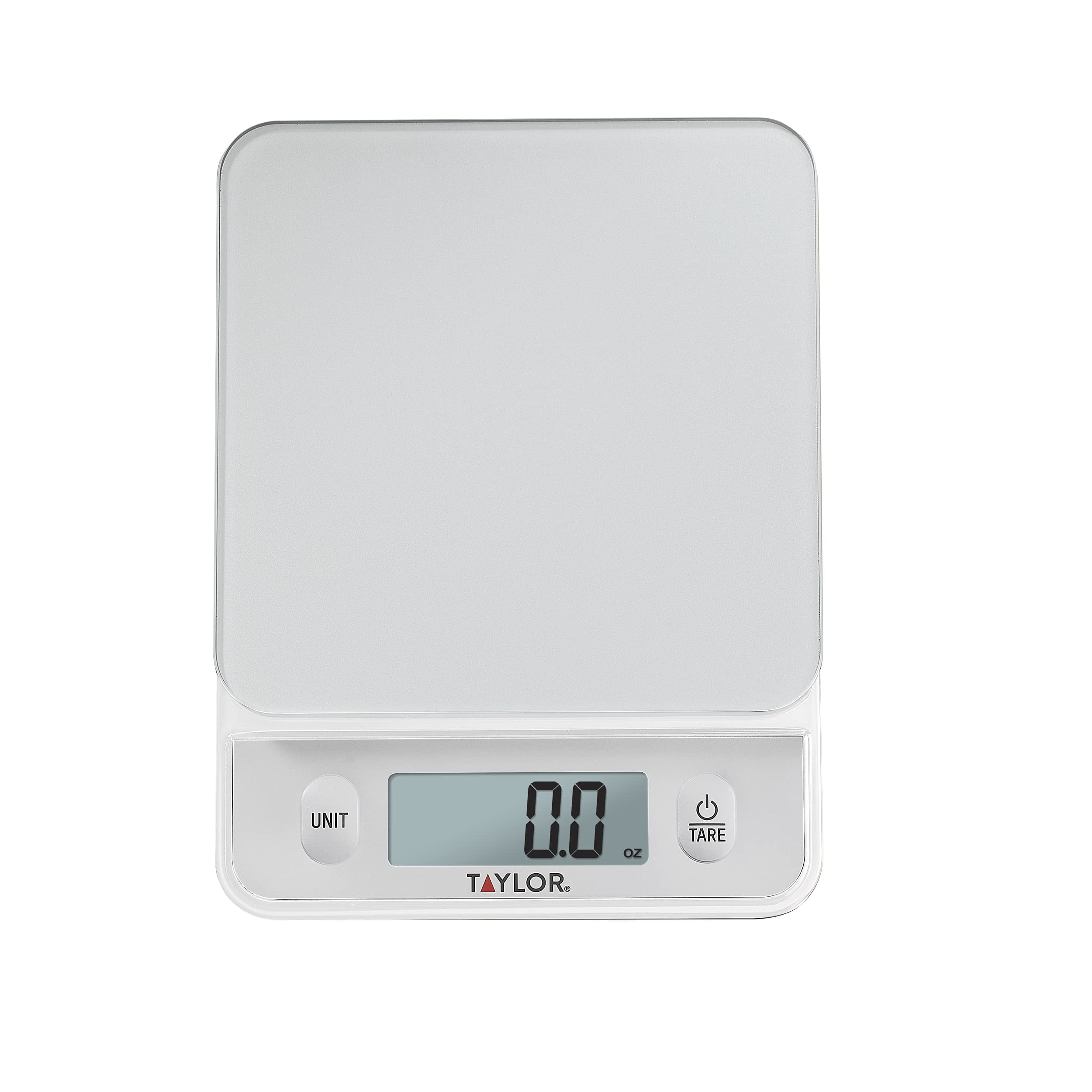 Taylor Silver Glass Top Digital Kitchen Food Scale