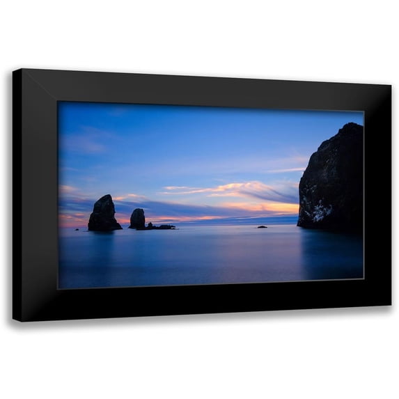 Taylor, Glenn 18x13 Black Modern Framed Museum Art Print Titled - Blue Calm
