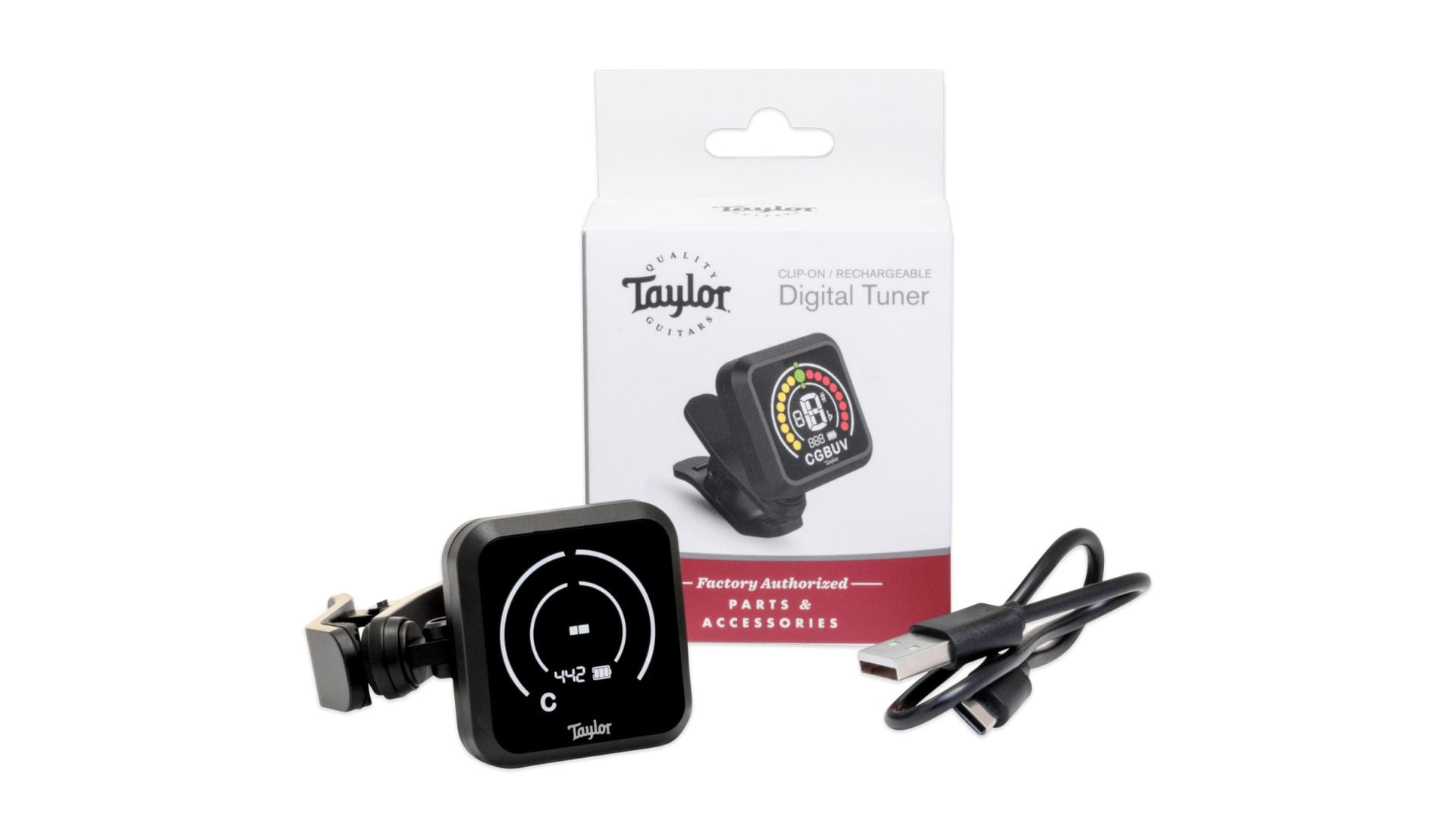 Taylor Guitars DigitalTuner, Rechargeable, Taylor Branded